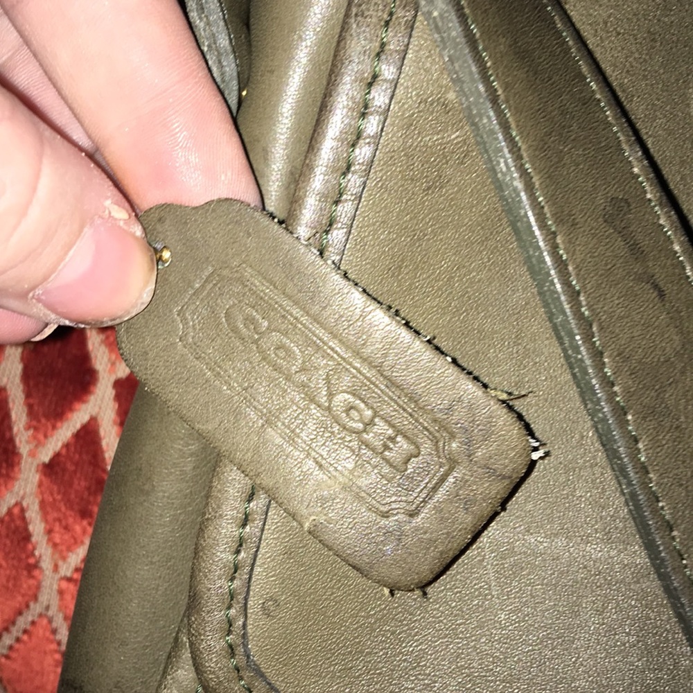 OLIVE GREEN COACH CROSSBODY